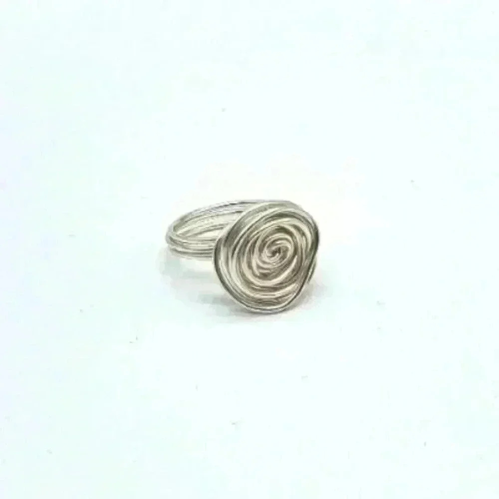 Silver Rose Ring